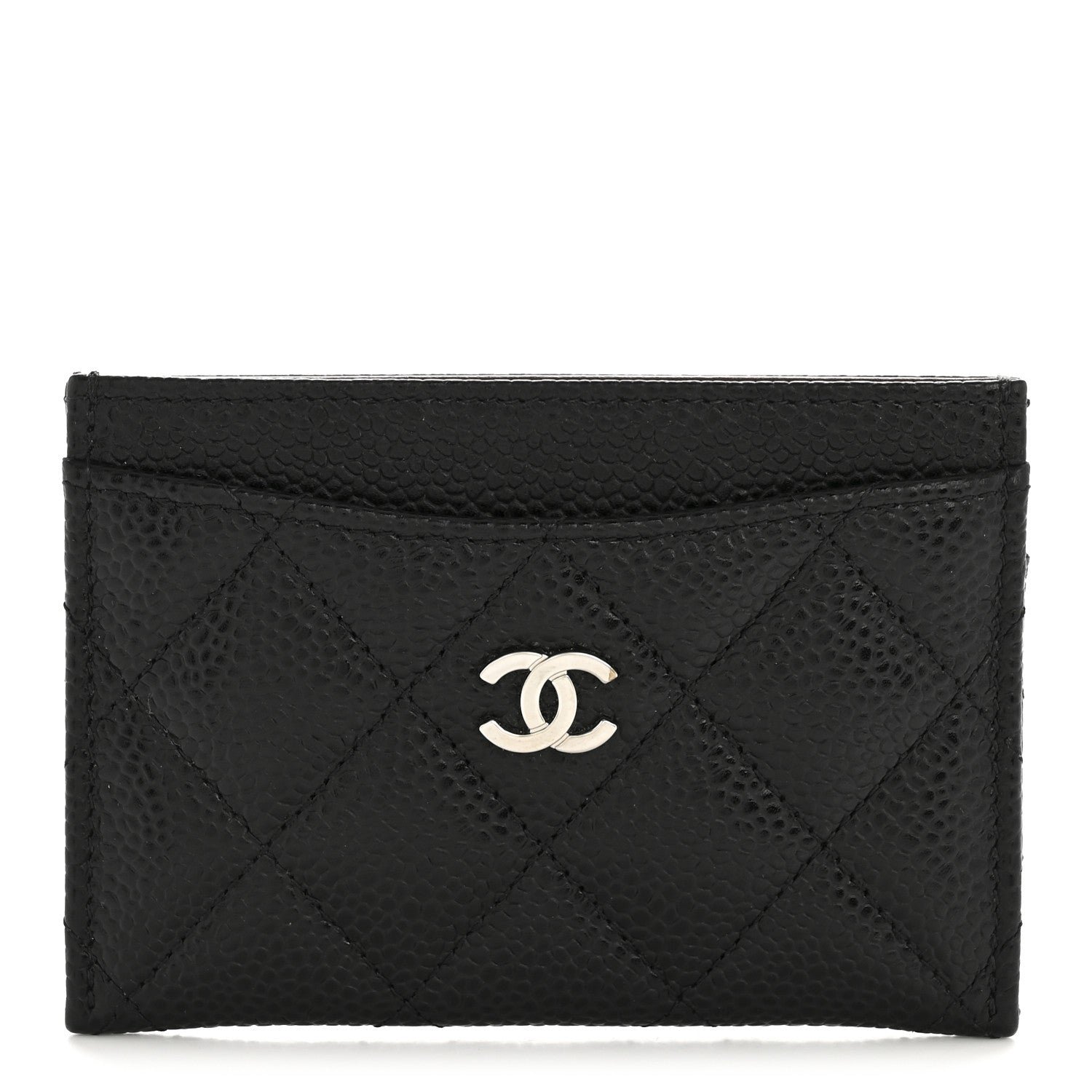 Chanel Caviar Quilted Card Holder Black