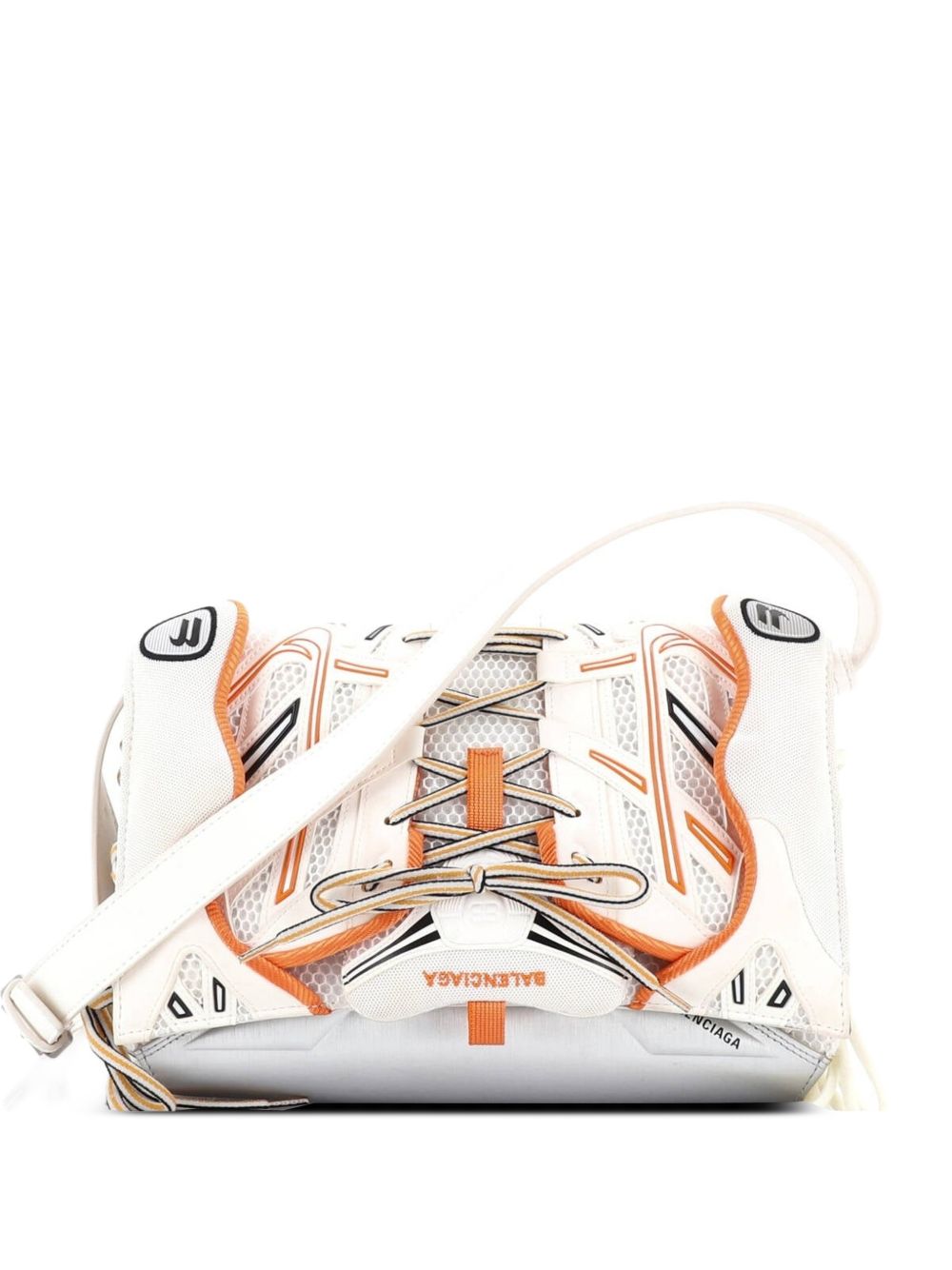 SneakerHead Flap Mesh and Faux Leather Small crossbody bag