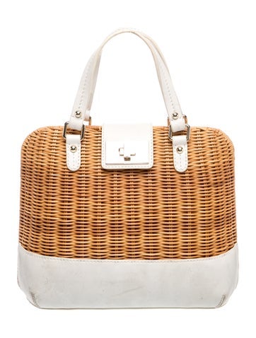 Wicker Top Handle Bag