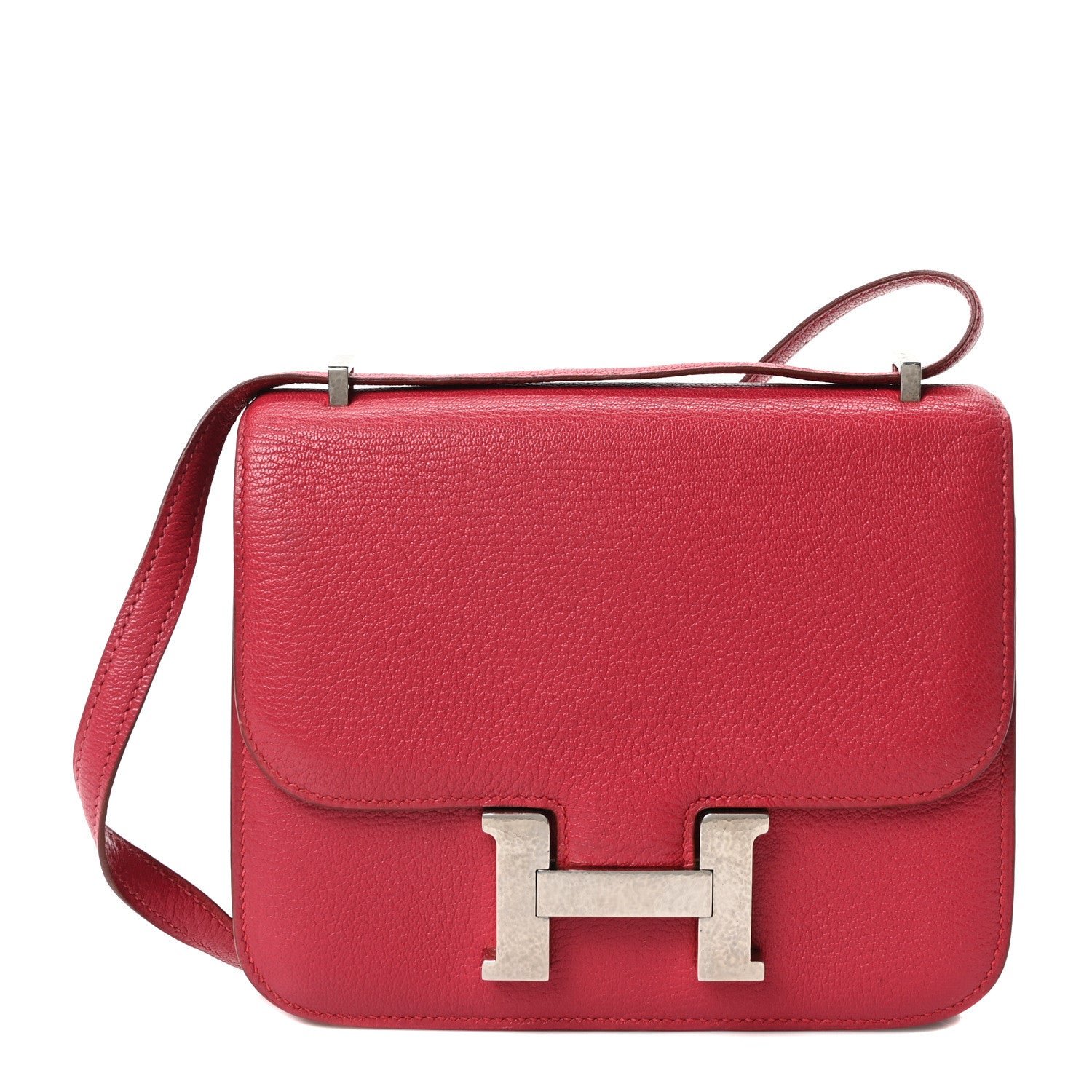 Hermes Hermes Chevre Mysore Martelee Constance 18 Framboise