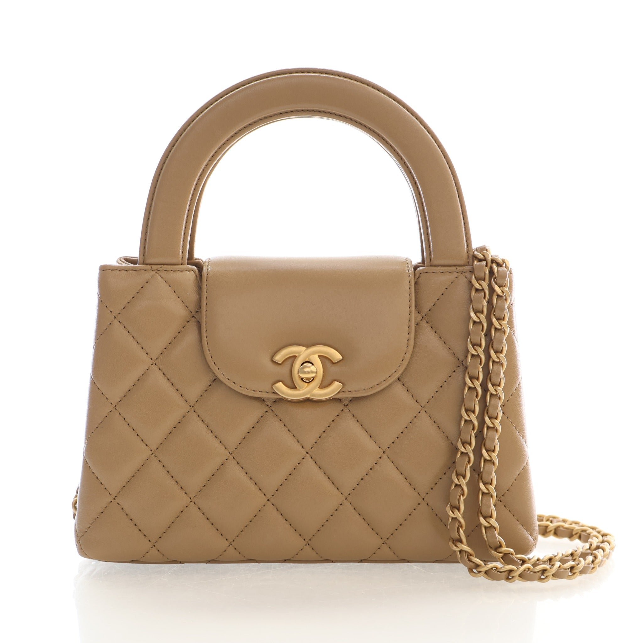 Chanel Nano Lambskin Kelly Shopper