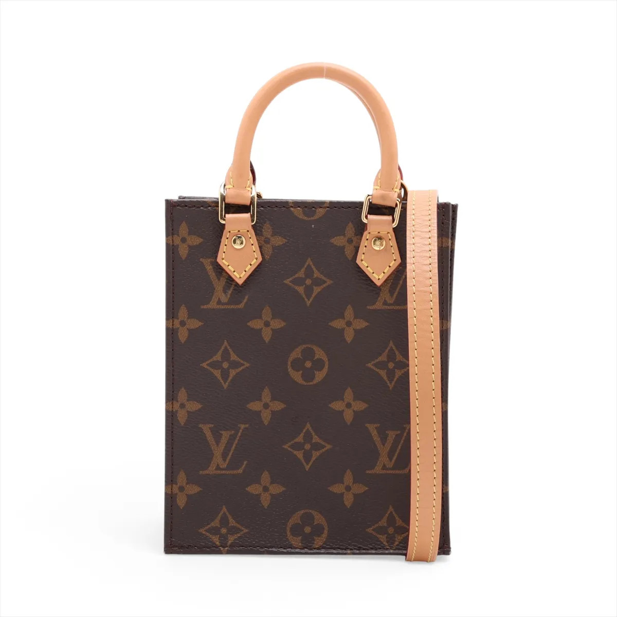 Louis Vuitton Monogram Petit Sac Prat M69442 Brown There was an RFID response