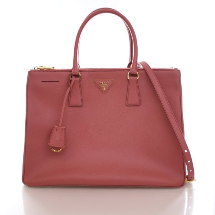 Prada Large Saffiano Galleria Double Zip Tote