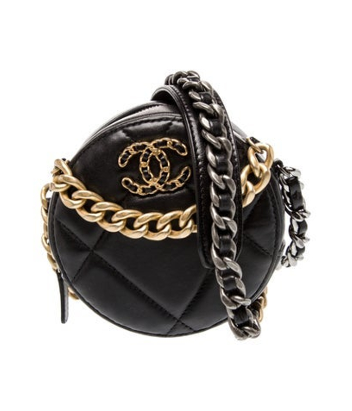 Chanel 19 Round Clutch W Chain