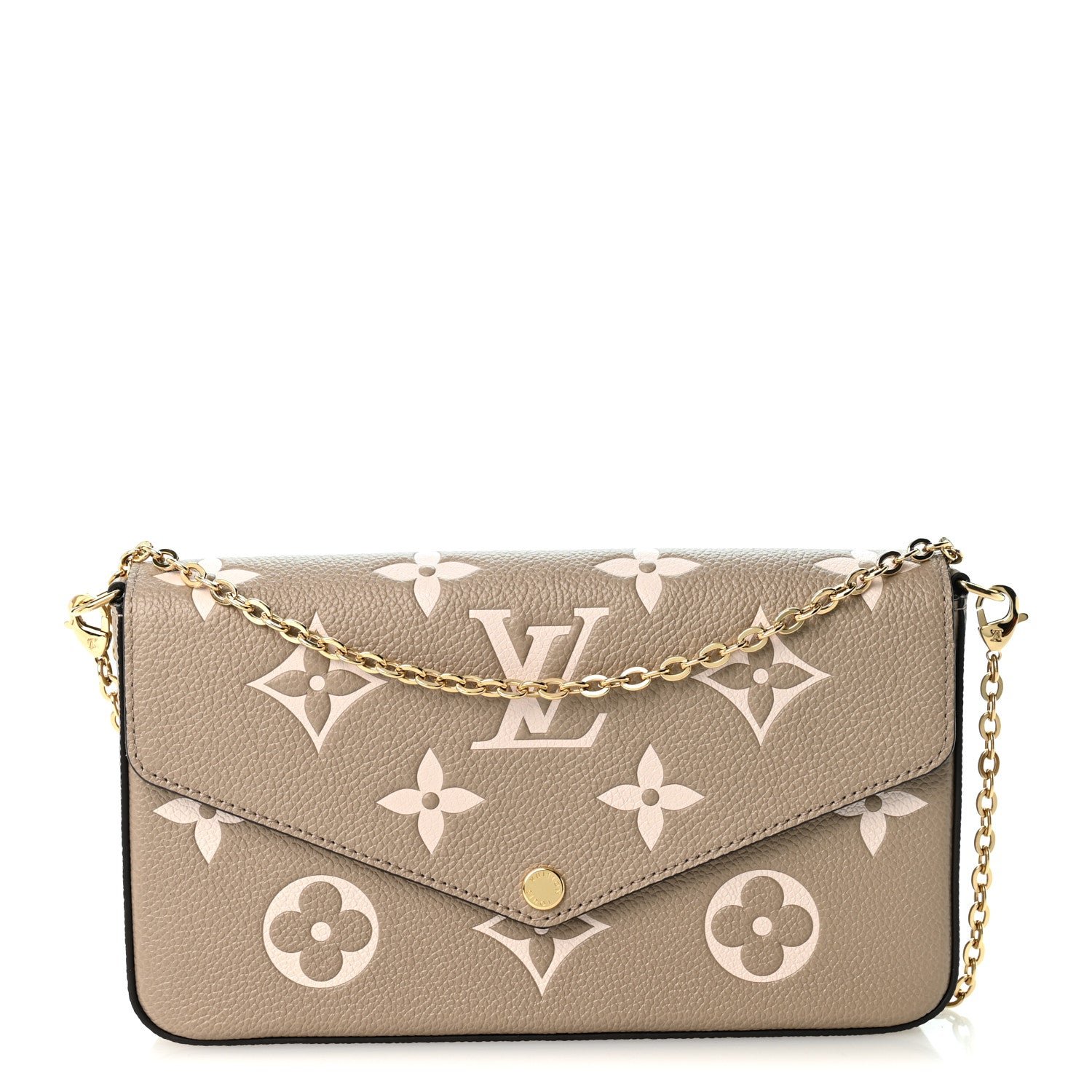 Louis Vuitton Empreinte Monogram Giant Felicie Pochette Tourterelle Creme
