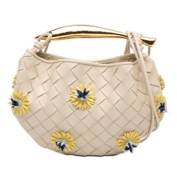 Lambskin Baby Lambskin Intrecciato Floral Sardine