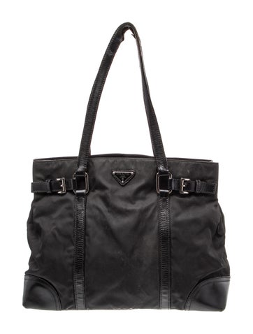 Tessuto Nylon Top Handle Bag