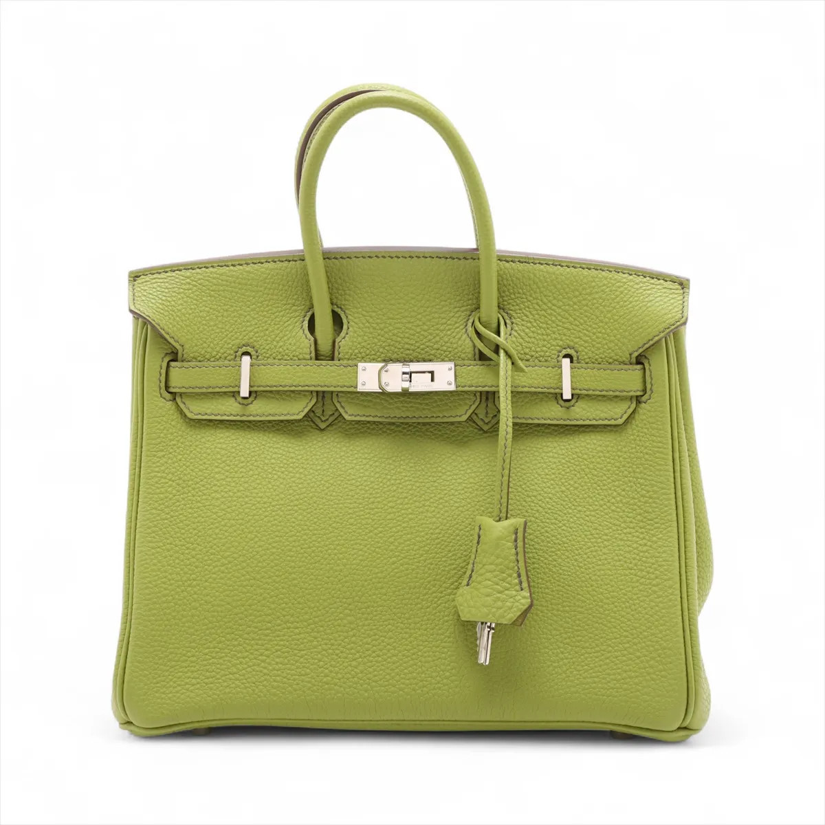 Hermès Birkin 25 Le Tournay Togo Anise green Silver Metal Fittings