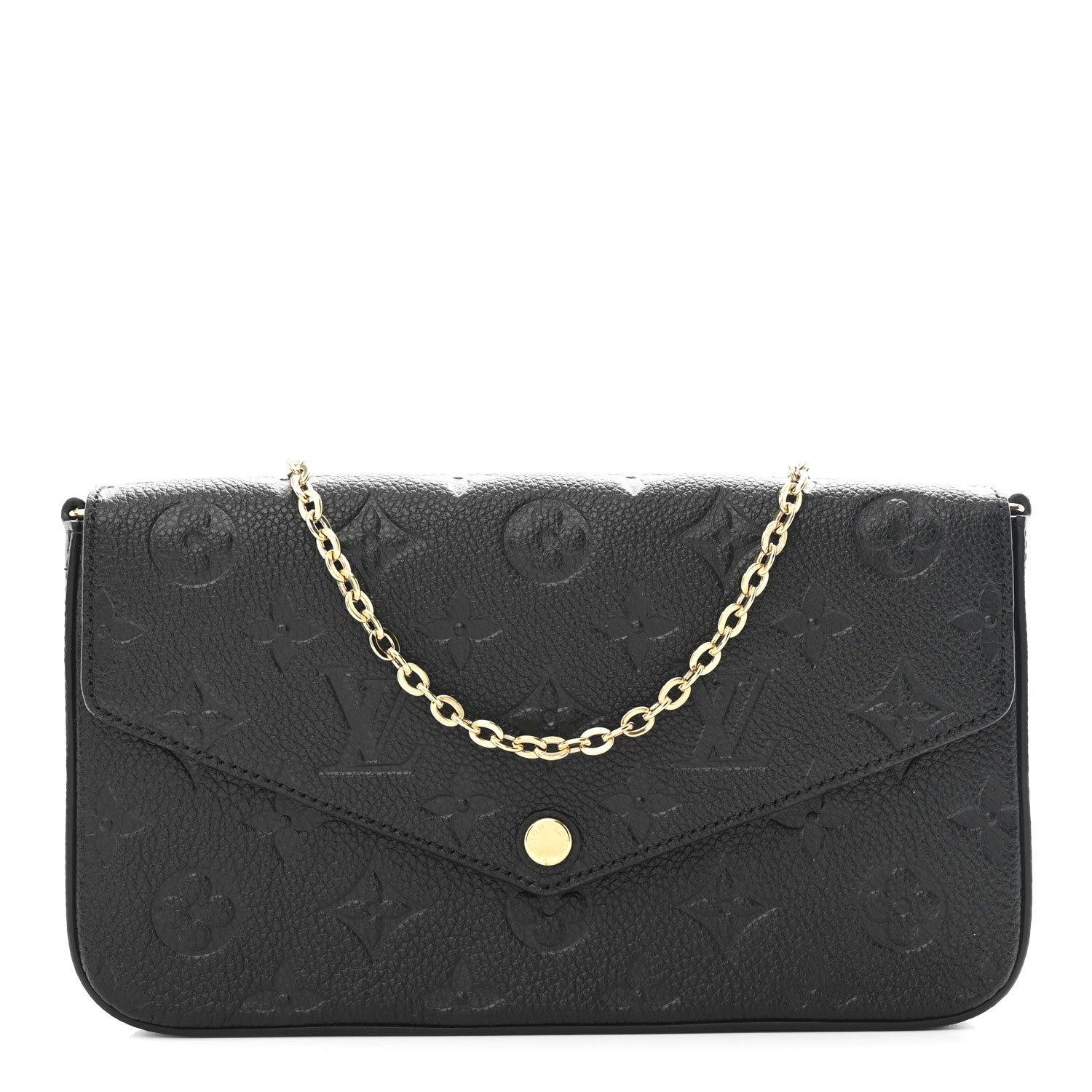 Louis Vuitton Louis Vuitton Empreinte Pochette Felicie Chain Wallet Black