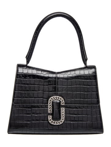 Embossed Leather Shoulder Bag w/ Tags