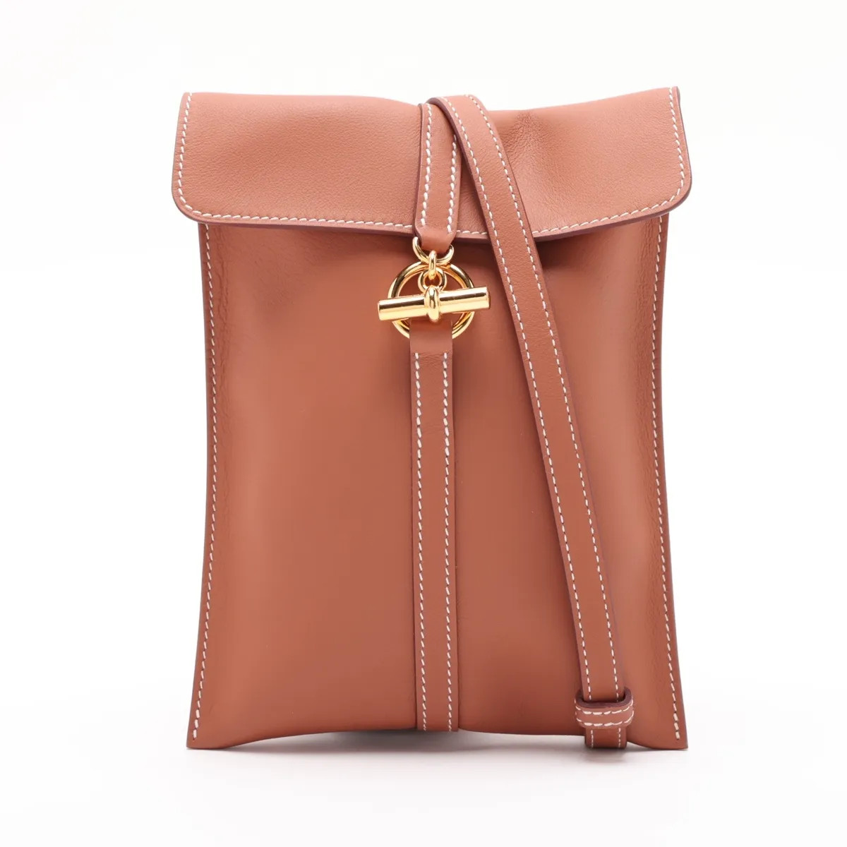 Hermès Glenan Togo Veau Swift Gold Gold Metal Fittings