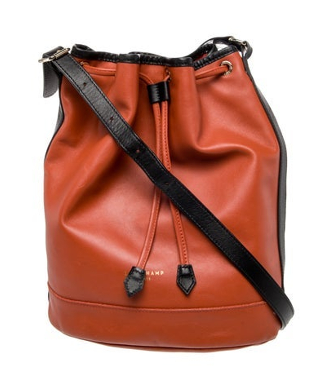 Longchamp Leather Bucket Bag