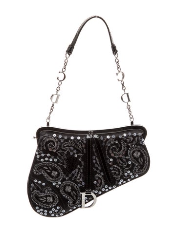 Satin Saddle Pochette Mini Vintage