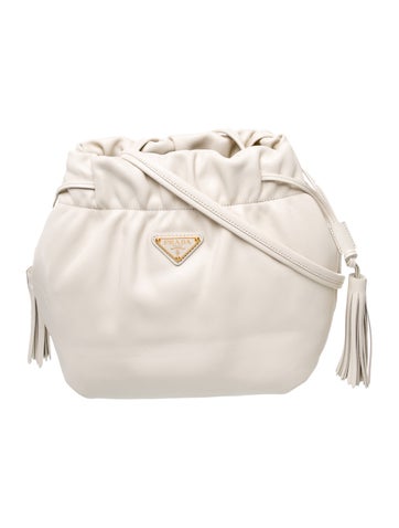 Leather Nappa Drawstring Tote Medium