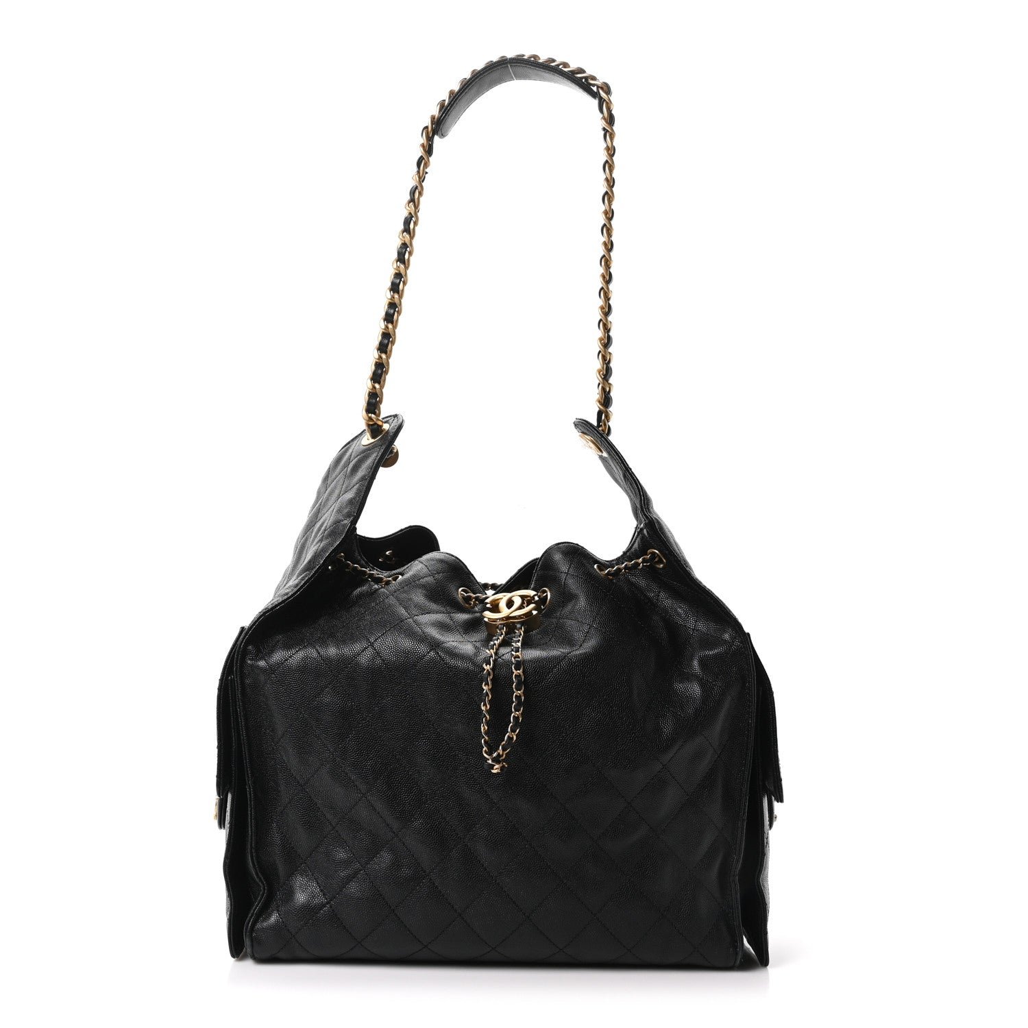 Chanel Caviar Quilted Medium Chanel 25 Handbag Black