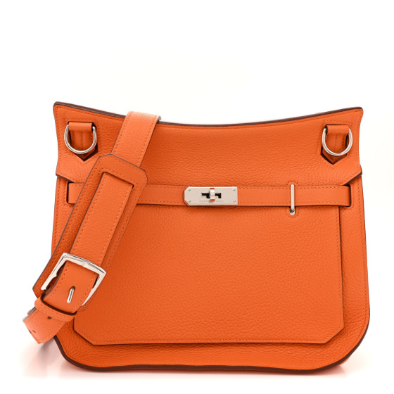 Hermes Taurillon Clemence Jypsiere 28 Orange