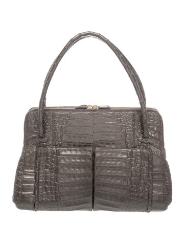 Nancy Gonzalez Crocodile Top Handle Bag