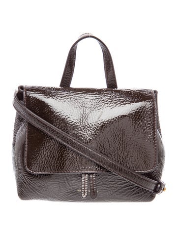 Patent Leather Top Handle Bag