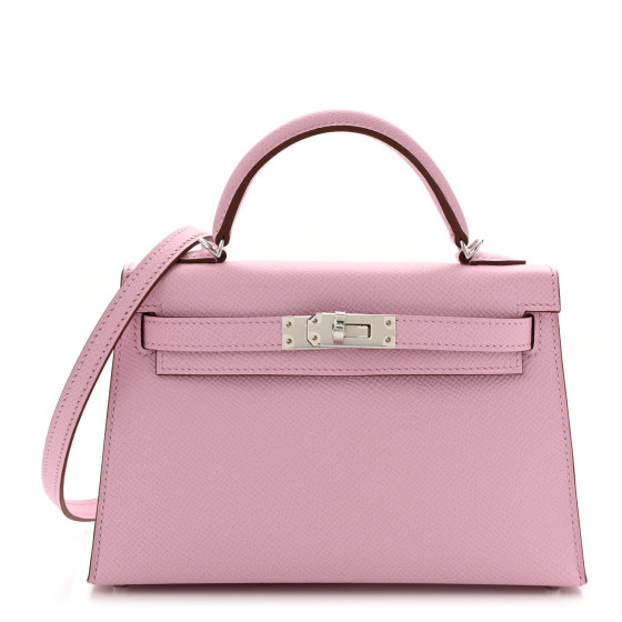 Hermes Epsom Mini Kelly Sellier 20 Mauve Sylvestre
