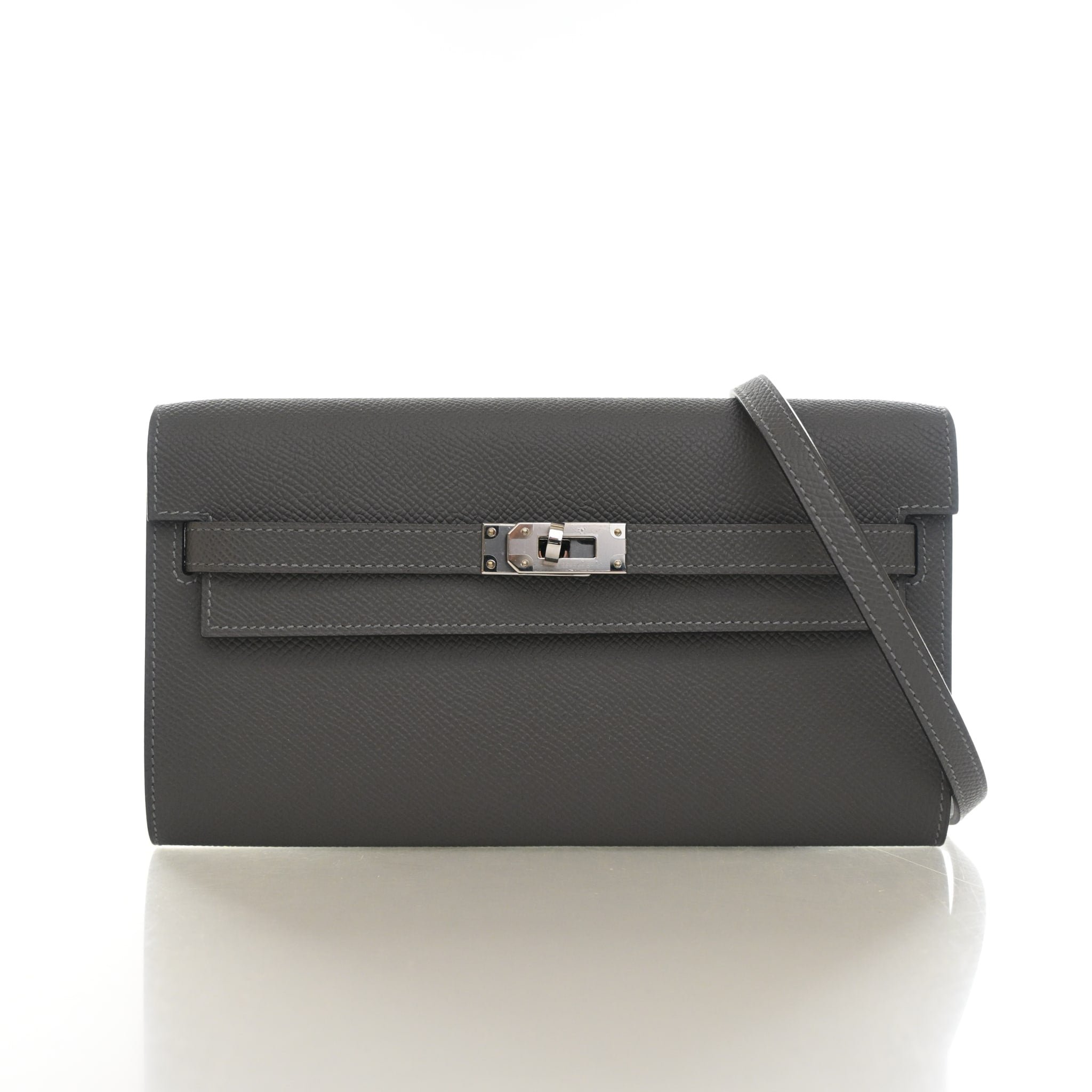 Hermes Hermes Gris Meyer Epsom Kelly To Go Wallet