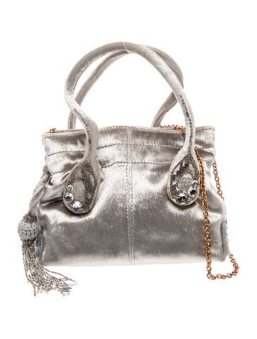 Tod's Velvet Top Handle Bag