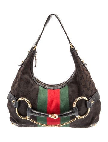 GG Canvas Horsebit Chain