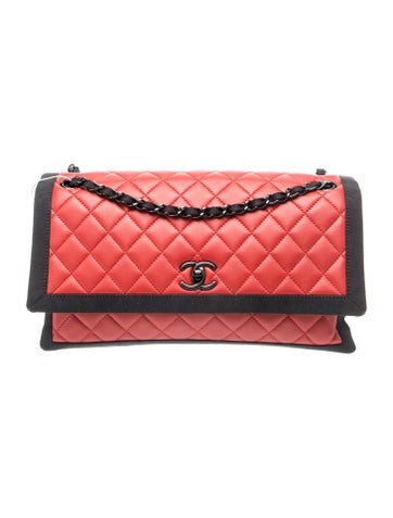 Lambskin Two Tone Flap Bag
