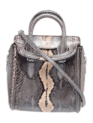 Alexander McQueen Snakeskin Top Handle Bag