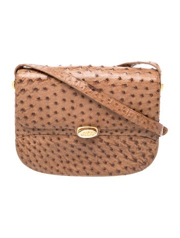 Ostrich Shoulder Bag Vintage
