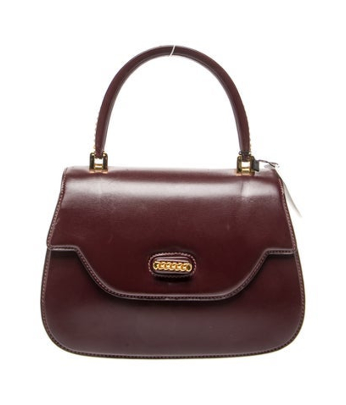 Gucci Leather Top Handle Bag Vintage