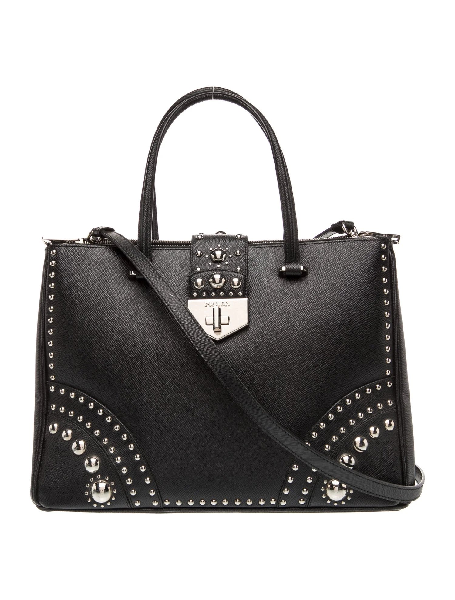 Saffiano Lux Leather Top Handle Bag