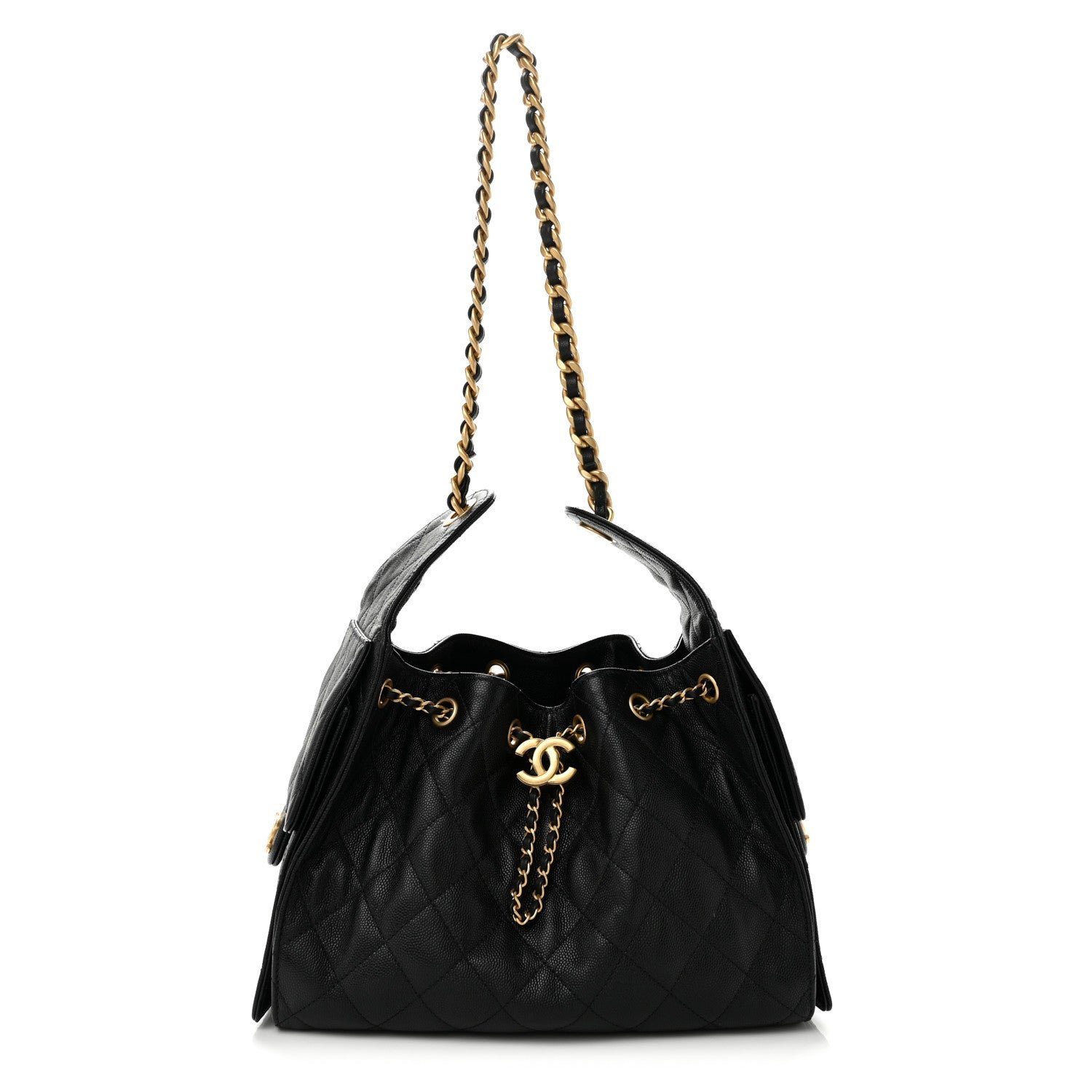 Chanel Caviar Quilted Small Chanel 25 Handbag Black