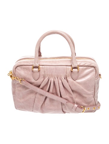 Leather Top Handle Bag
