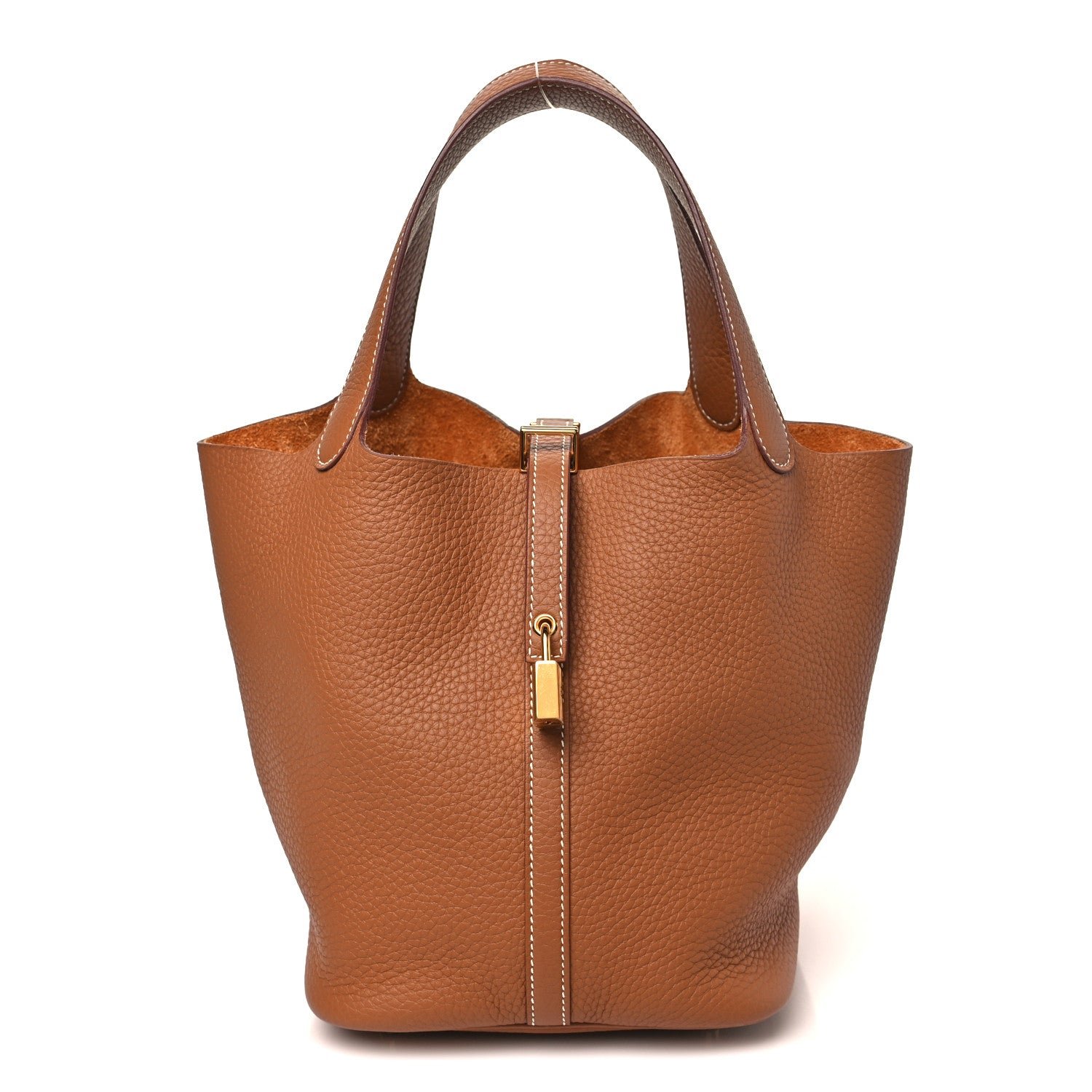 Hermes Taurillon Clemence Picotin Lock 22 MM Gold