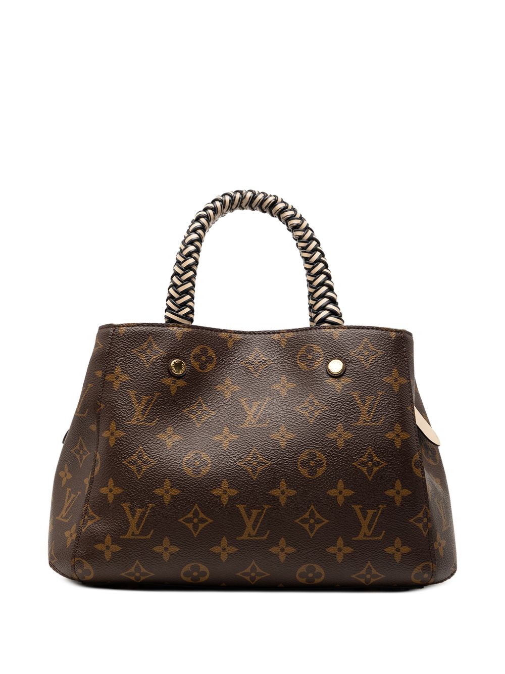 Louis Vuitton 2020 Braided Handle Monogram Montaigne BB satchel