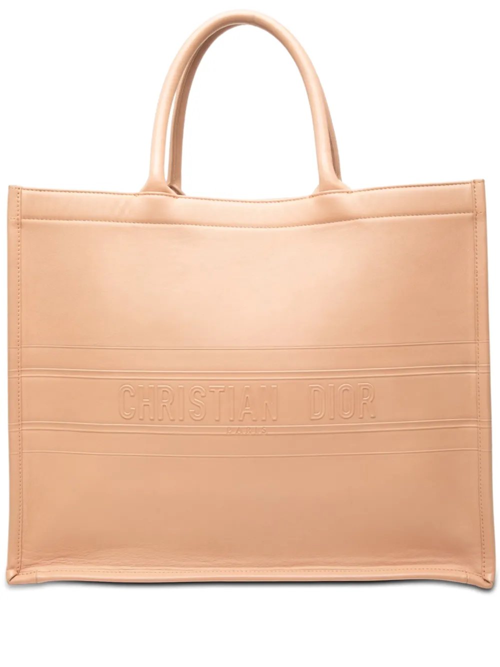 2019 Large Embossed Calfskin Book tote bag