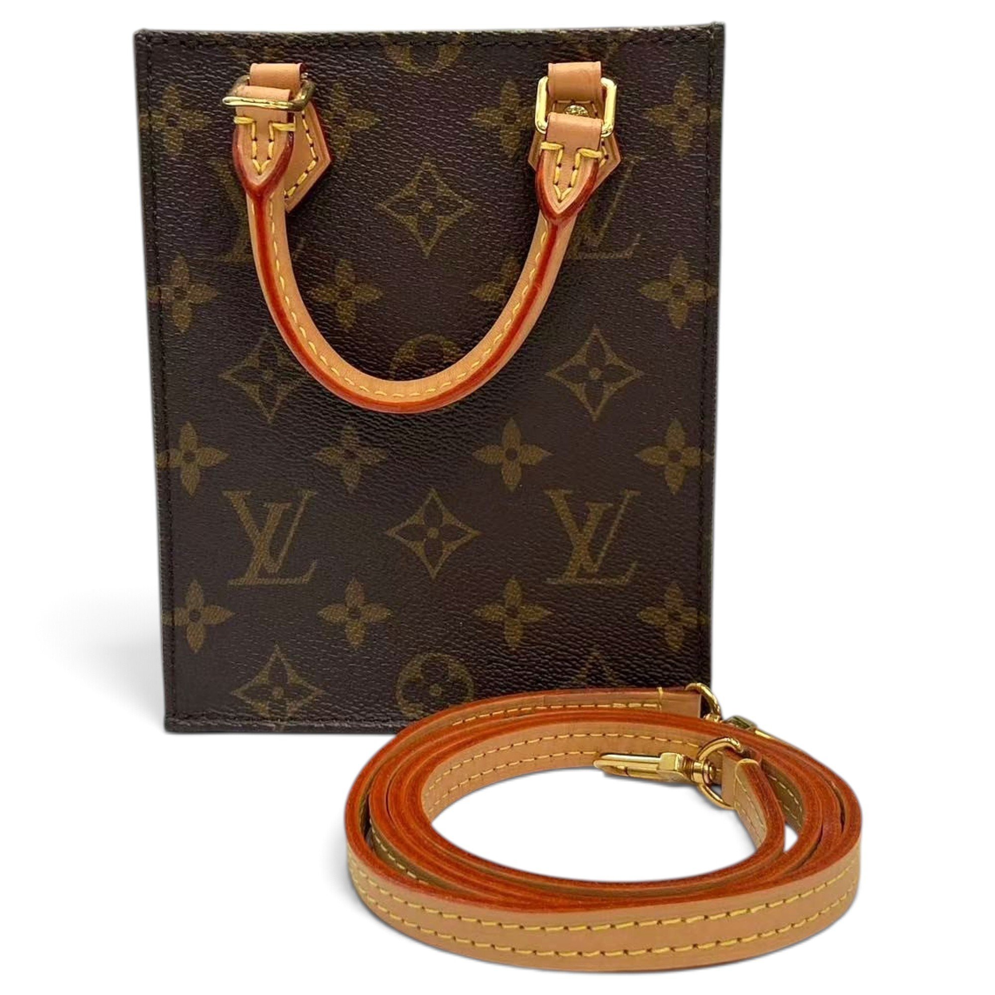 Plat leather tote