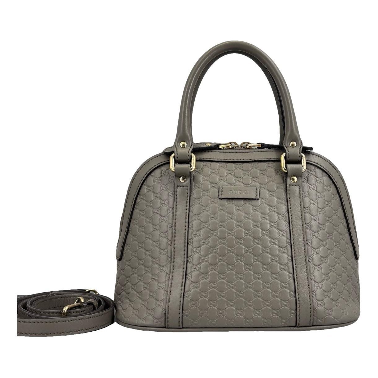 Dôme leather handbag