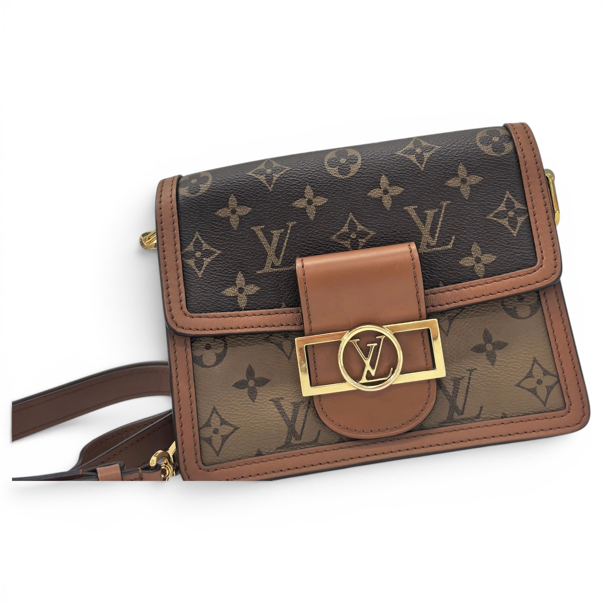 Dauphine leather handbag