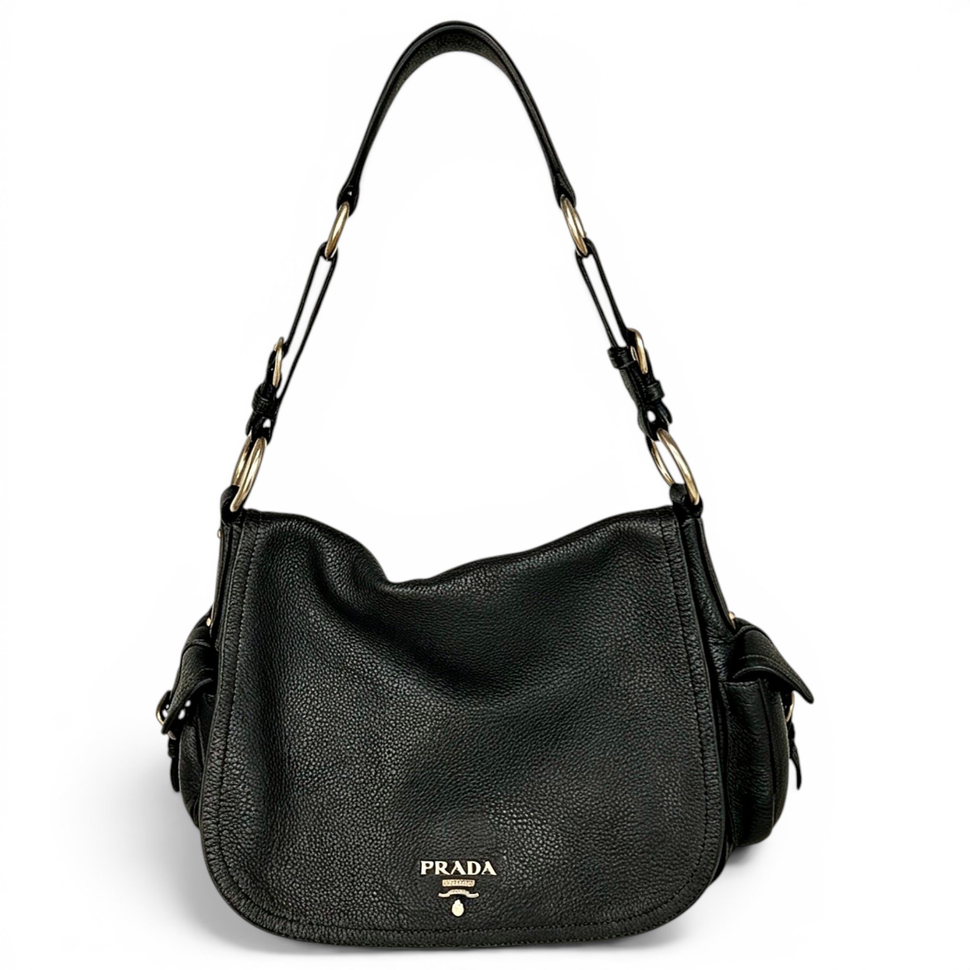 Prada Pocket leather handbag