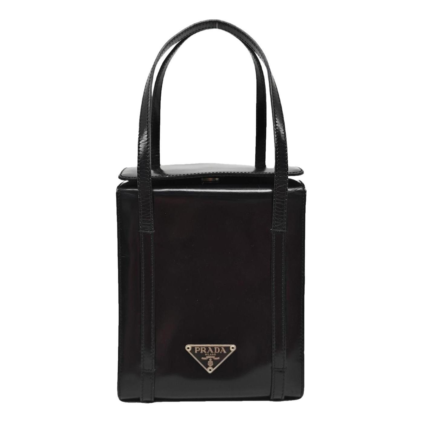 Patent leather handbag