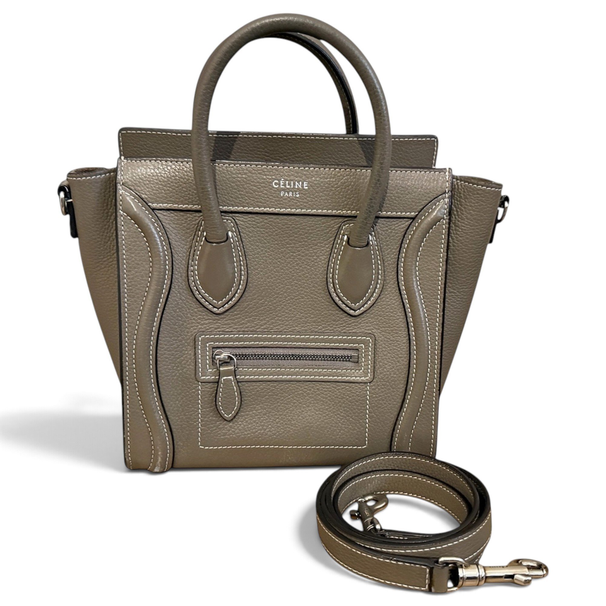 Nano Luggage leather handbag