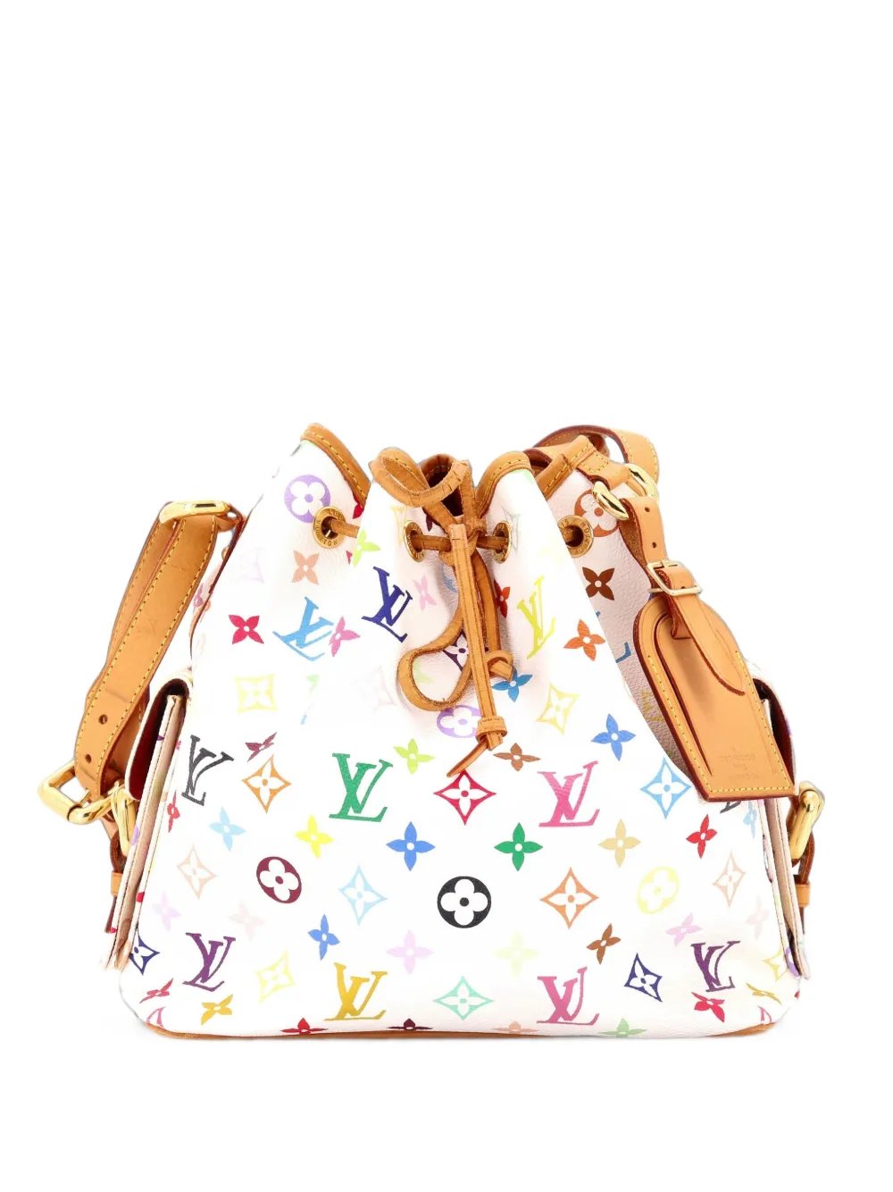 Petit Noe Handbag Monogram Multicolor bucket bag