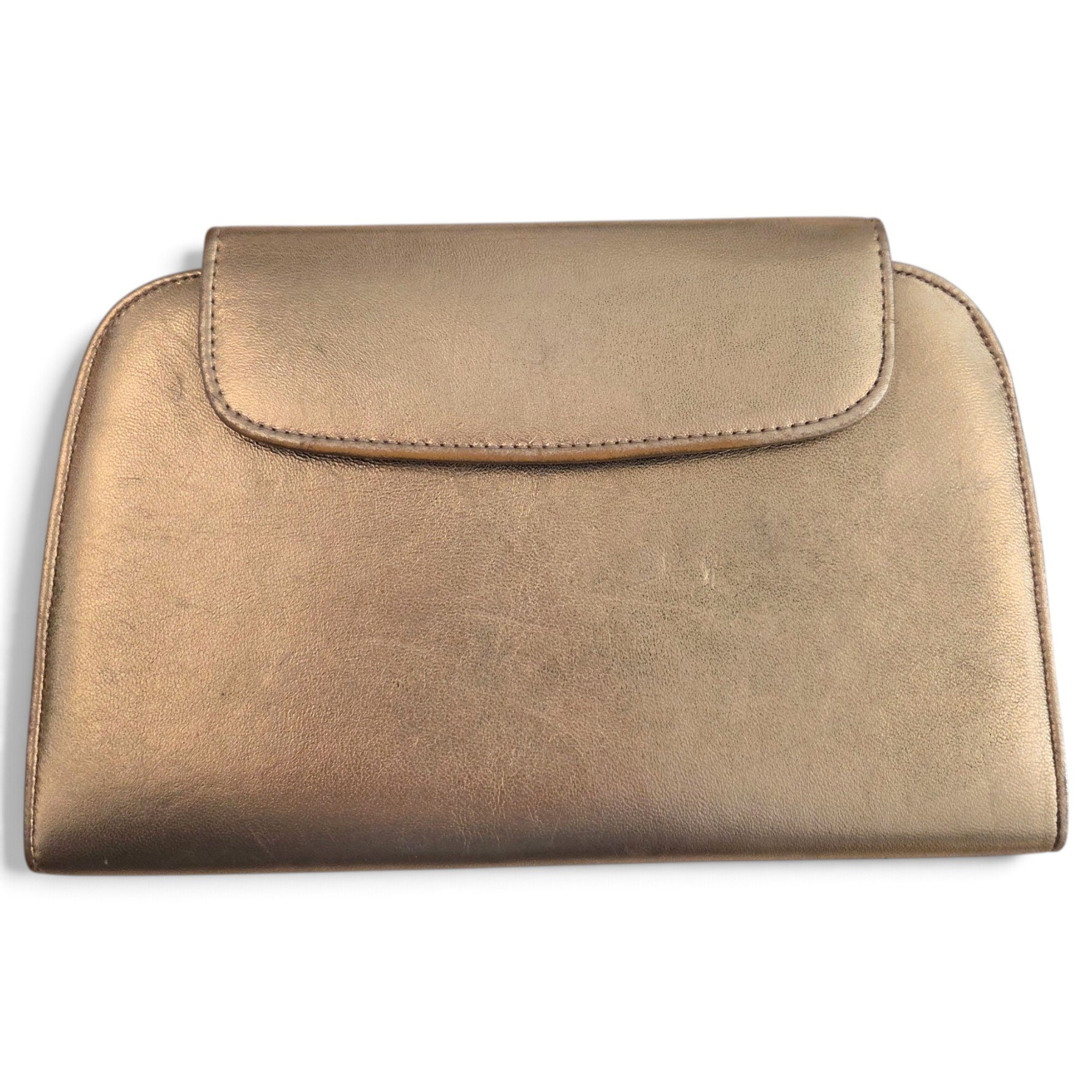 Leather clutch bag