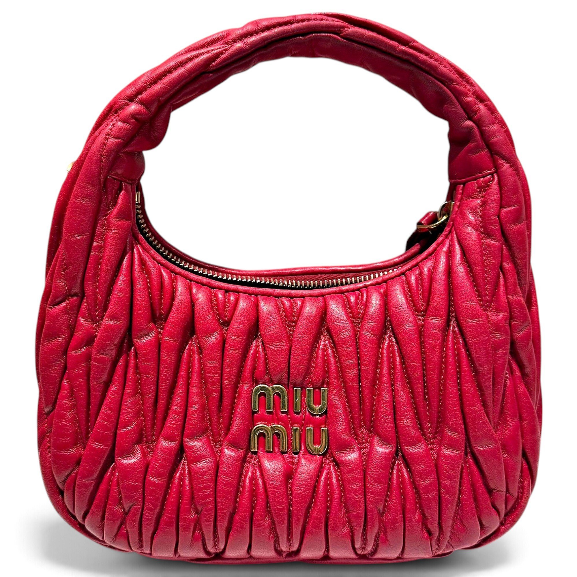 Miu Wander leather handbag