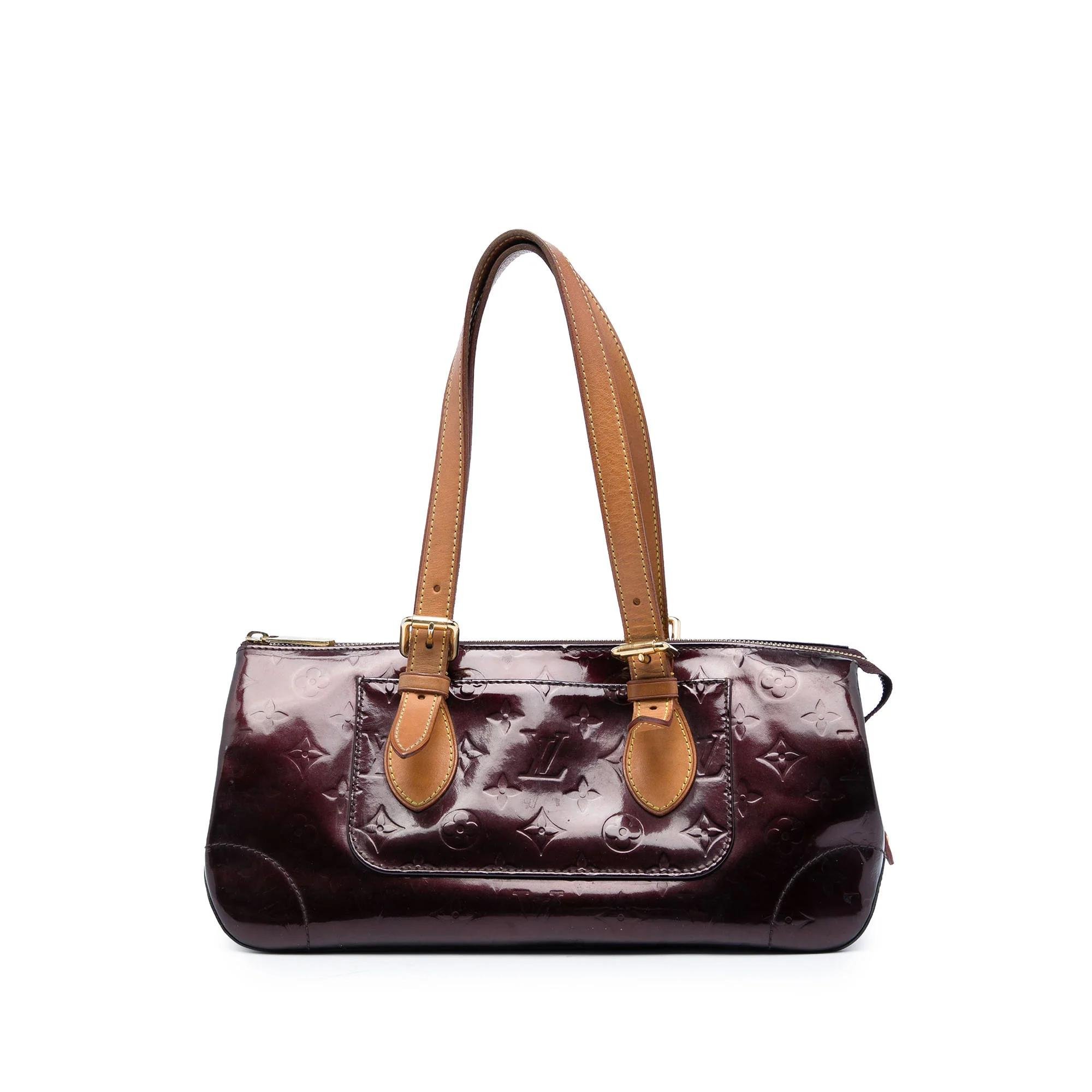 Rosewood leather handbag