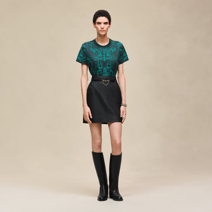 Vert Pin "Ferronnerie Remix" Straight T-shirt