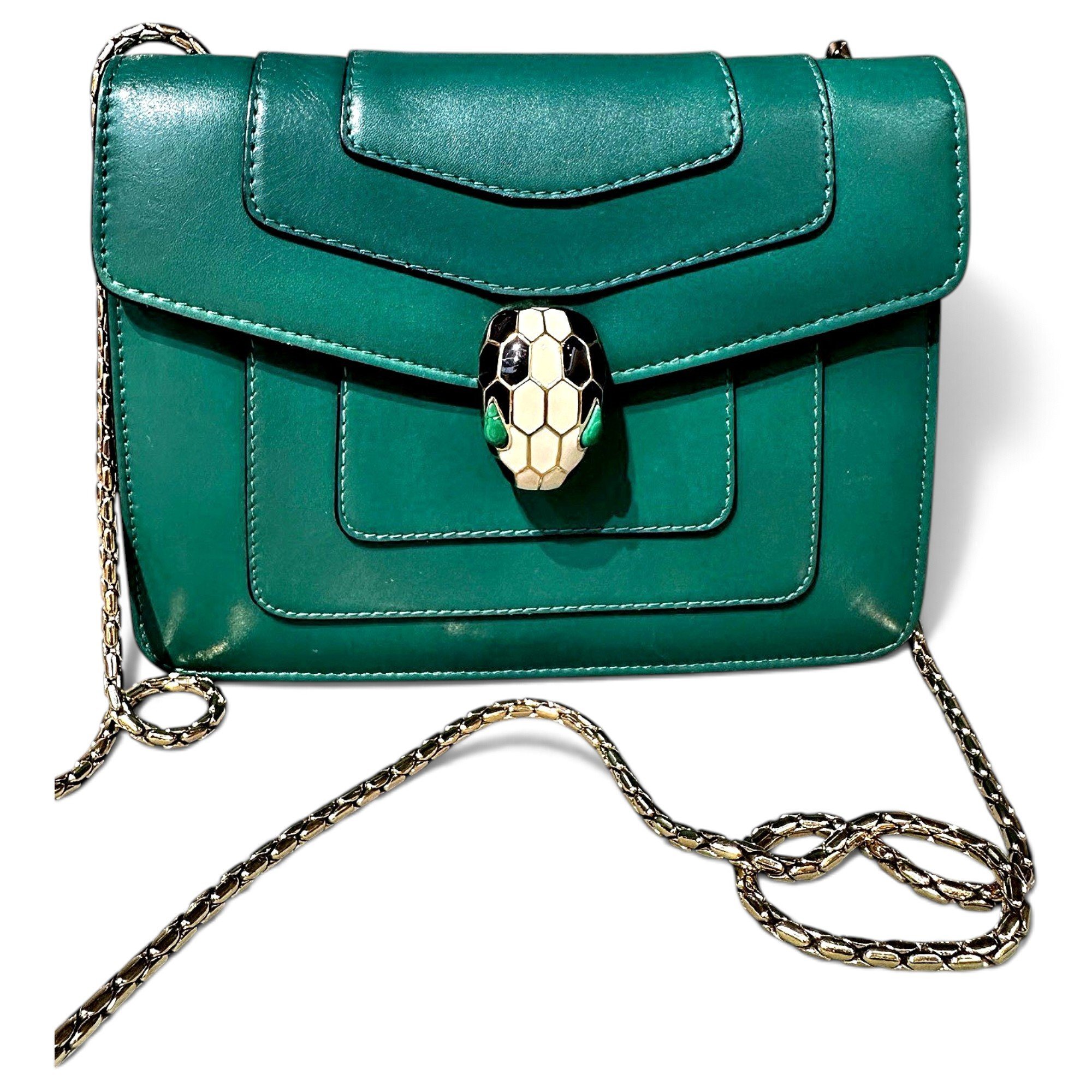 Serpenti leather crossbody bag