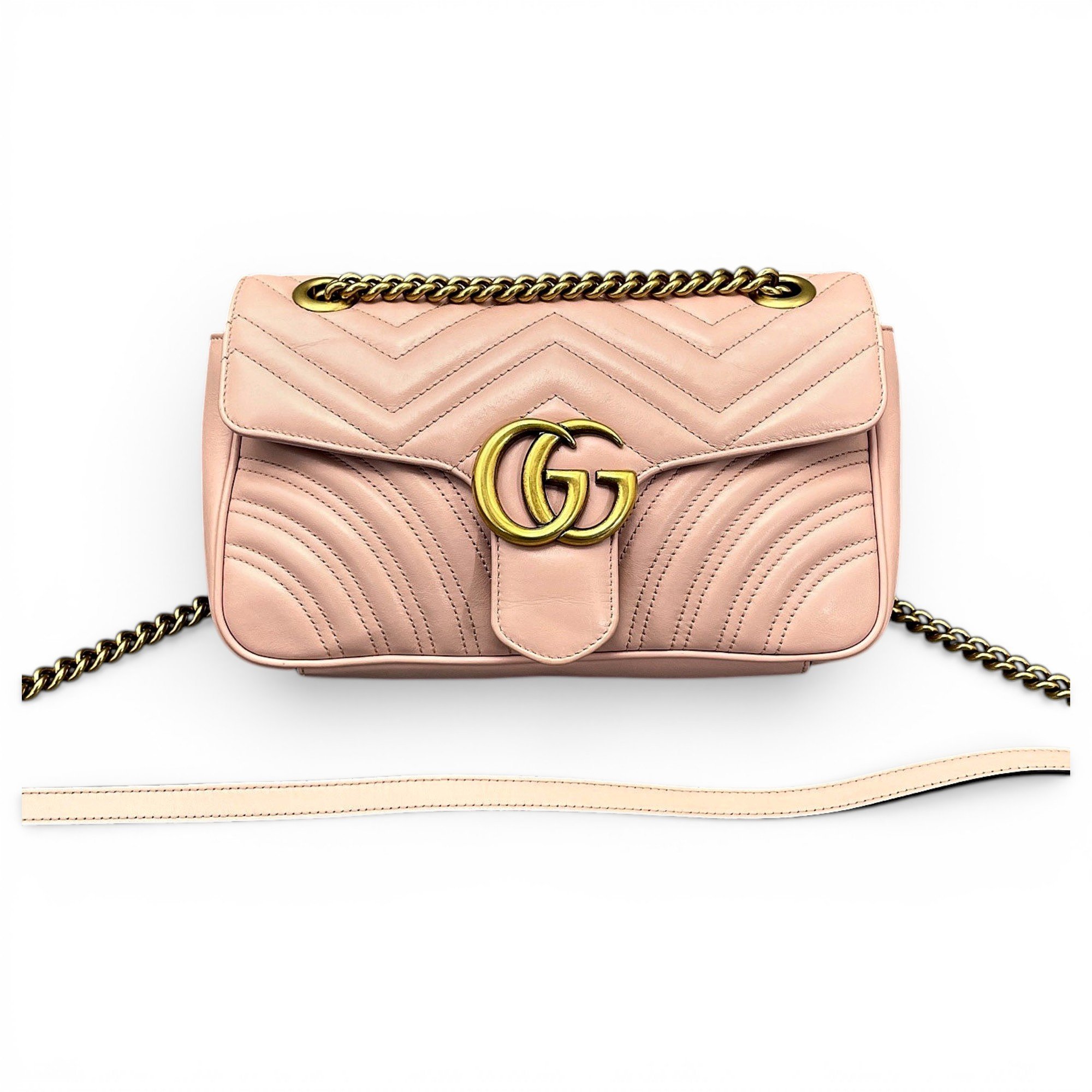GG Marmont Flap leather handbag
