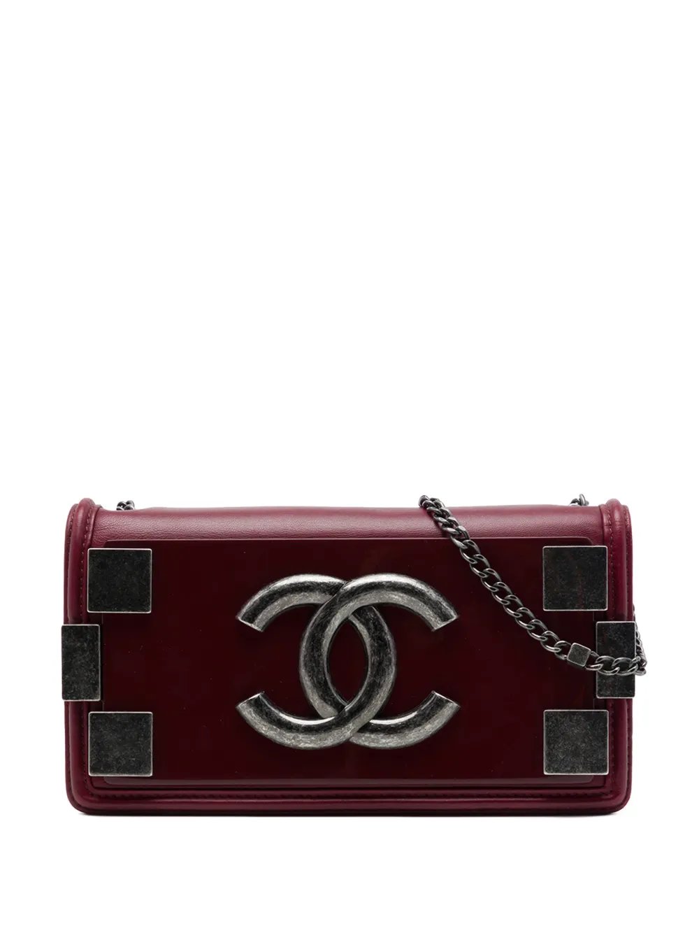 2013-2014 Lambskin and Acrylic Boy Brick Horizontal Flap crossbody bag